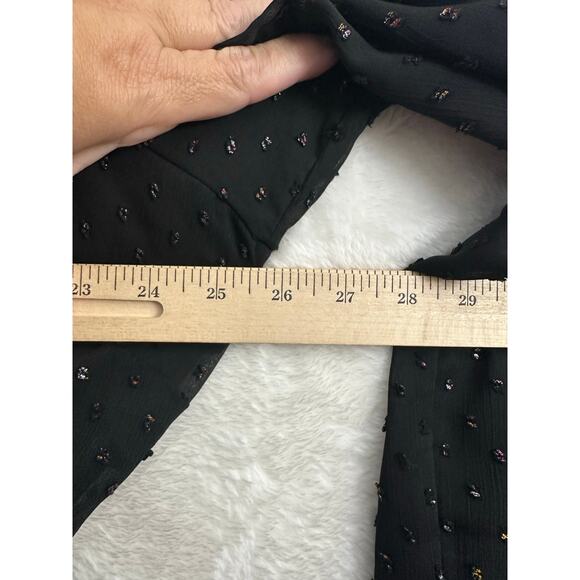 Torrid Mini Clip Dot Blouson Dress 2 2X Smocked Neck Waist - Picture 10 of 11